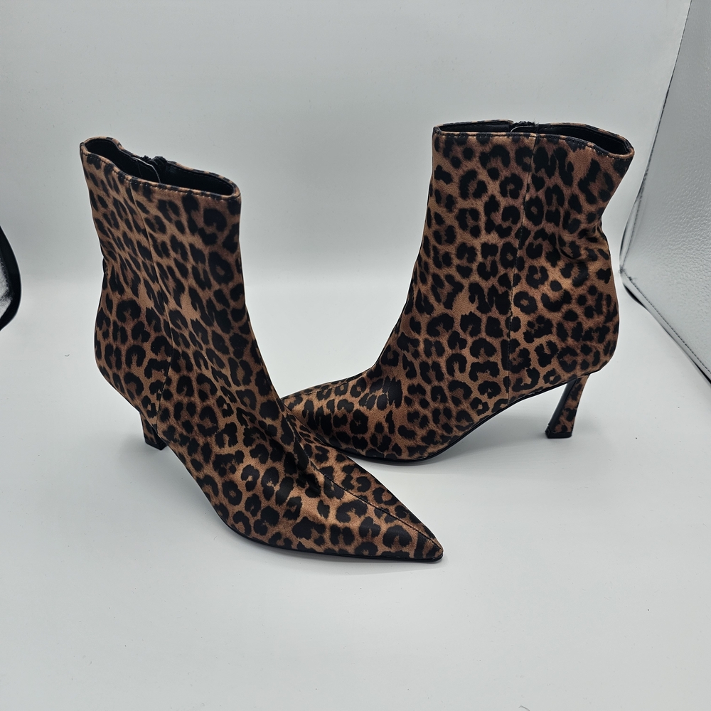 Steve Madden Brown Leopard Heeled Boots